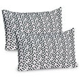thumbnail image 1 of Ambesonne Polka Dots Pillow Sham 2 Pack, Circular Eggs Like Spots, 36"x20", Charcoal Grey Blush, 1 of 3
