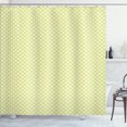 thumbnail image 1 of Ambesonne Polka Dots Shower Curtain, Pastel Art Oval Shaped, 69"Wx84"L, Pale Green Ivory, 1 of 4