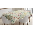 thumbnail image 1 of Ambesonne Polka Dots Tablecloth Rectangular Table Cover, Retro Colorful Art, 60"x84", Multicolor, 1 of 4