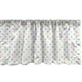 thumbnail image 1 of Ambesonne Polka Dots Valance Pack of 2, Pastel Color Blemishes, 42"X12", Multicolor, 1 of 3