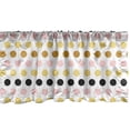 thumbnail image 1 of Ambesonne Polka Dots Window Valance, Symmetrical Rounds Art, 54" X 18", Coffee Multicolor, 1 of 3