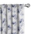 thumbnail image 1 of Ambesonne Poppy Flower Curtains, Old Flower Composition, Pair of 28"x63", Purple Grey White, 1 of 5