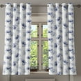 thumbnail image 1 of Ambesonne Poppy Flower Grommet Curtain, Old Flower Composition, 50" x 54", Purple Grey White, 1 of 6
