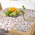 thumbnail image 1 of Ambesonne Poppy Flower Table Runner & Placemats, Floral Spring Nature, Placemat 4 pcs + Runner 14"x72", Red Black and Green, 1 of 2