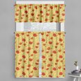 thumbnail image 1 of Ambesonne Poppy Flower Valance & Curtain, Lines with Dots Floral, 55"x45", Multicolor, 1 of 6