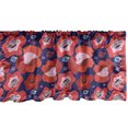 thumbnail image 1 of Ambesonne Poppy Flower Window Valance, Blossoming Abstract, 54" X 18", Pale Blue Vermilion, 1 of 3