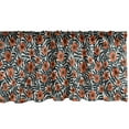 thumbnail image 1 of Ambesonne Poppy Flower Window Valance, Meadow Flowers Art, 42" x 12", Burnt Orange Dark Green, 1 of 3