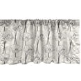 thumbnail image 1 of Ambesonne Poppy Flower Window Valance, Peduncles and Flower, 54" X 18", Charcoal Grey Eggshell, 1 of 3