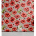 thumbnail image 1 of Ambesonne Poppy Peel & Stick Wallpaper for Home, Jungle Flowers Boho with Dots, 13"x36", Dark Coral Fern Green, 1 of 5