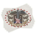 thumbnail image 1 of Ambesonne Popstar Party Place Mats Set of 4, King Rock, Standard Size, Multicolor, 1 of 6