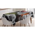 thumbnail image 1 of Ambesonne Popstar Party Tablecloth Rectangular Table Cover, Colorful Guitars, 52"x70", Multicolor, 1 of 4