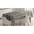 thumbnail image 1 of Ambesonne Prehistoric Country Tablecloth Rectangular Table Cover, Grey Stars, 60"x90", Brown Grey, 1 of 4