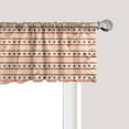 thumbnail image 1 of Ambesonne Prehistoric Country Window Valance, Nostalgic USA, 42" x 12", Navy Blue Cream Red, 1 of 3