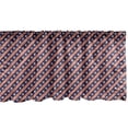 thumbnail image 1 of Ambesonne Prehistoric Country Window Valance, Patriot Star, 54" X 12", Navy Coral Cream, 1 of 3