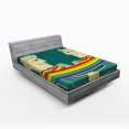 thumbnail image 1 of Ambesonne Pride Fitted Sheet, Gay Couple with Scarf, Full Size, Multicolor, 1 of 2