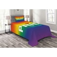 thumbnail image 1 of Ambesonne Pride Quilted Bedspread Set 2 Pcs, Vibrant Gender, Twin Size, Multicolor, 1 of 3
