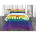 thumbnail image 1 of Ambesonne Pride Quilted Bedspread Set 3 Pcs, Vibrant Gender, Queen Size, Multicolor, 1 of 5