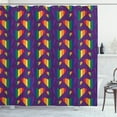 thumbnail image 1 of Ambesonne Pride Shower Curtain, Rainbow Hearts Pattern LGBT, 69"Wx70"L, Multicolor, 1 of 3