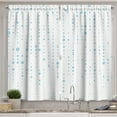 thumbnail image 1 of Ambesonne Programmer Kitchen Curtains, Matrix Digital Code Rain, 55"x45", White and Sea Blue, 1 of 3