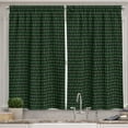 thumbnail image 1 of Ambesonne Programmer Kitchen Curtains, Retro Binary Code Print, 55"x45", Charcoal Grey Fern Green, 1 of 3