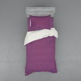 thumbnail image 1 of Ambesonne Psychedelic Bedding Set 3 Pcs, Hypnotic Spiral, Twin XL, Violet Orange, 1 of 2