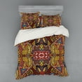 thumbnail image 1 of Ambesonne Psychedelic Bedding Set 4 Pcs, Retro Funky Doodle, Queen, Multicolor, 1 of 2