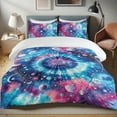 thumbnail image 1 of Ambesonne Psychedelic Duvet Cover Set, Esoteric Celestial Art, Twin, Aqua Magenta Dark Violet, 1 of 4