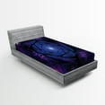 thumbnail image 1 of Ambesonne Psychedelic Fitted Sheet 2 Pcs Set, , Twin XL, Purple Blue, 1 of 3