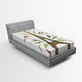 thumbnail image 1 of Ambesonne Psychedelic Fitted Sheet, Eiffel Fireworks, Twin XL Size, Multicolor, 1 of 2