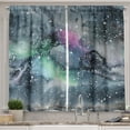 thumbnail image 1 of Ambesonne Psychedelic Kitchen Curtains, Celestial Cosmic, 55"x39", Multicolor, 1 of 2