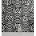 thumbnail image 1 of Ambesonne Psychedelic Peel & Stick Wallpaper for Home, Bullseye Circles Trippy, 13"x36", Charcoal Grey and White, 1 of 6