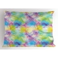 thumbnail image 1 of Ambesonne Psychedelic Pillow Sham, Dreamy Retro Botany, 36" X 20", Multicolor, 1 of 2