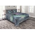 thumbnail image 1 of Ambesonne Psychedelic Quilted Bedspread Set 3 Pcs, Celestial Cosmic, King Size, Multicolor, 1 of 3
