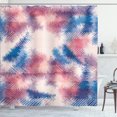 thumbnail image 1 of Ambesonne Psychedelic Shower Curtain, Boho Dye Feathers, 69"Wx70"L, Pink Blue, 1 of 5