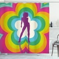 thumbnail image 1 of Ambesonne Psychedelic Shower Curtain, Flower Woman Dance, 69"Wx75"L, Multicolor, 1 of 3