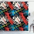 thumbnail image 1 of Ambesonne Psychedelic Shower Curtain, Grunge Street Art, 69"Wx84"L, Multicolor, 1 of 5