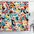 thumbnail image 1 of Ambesonne Psychedelic Shower Curtain, Retro Evil Eyes, 69"Wx84"L, Multicolor, 1 of 5