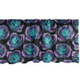 thumbnail image 1 of Ambesonne Psychedelic Window Valance, Bicolour Abstract Roses, 42" x 12", Charcoal Grey and Multicolor, 1 of 3