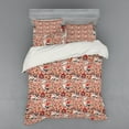 thumbnail image 1 of Ambesonne Pug Bedding Set 4 Pcs, Christmas Celebrating Dog, Queen, Rose Red Green, 1 of 3