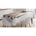 thumbnail image 1 of Ambesonne Pug Tablecloth Rectangular Table Cover, Martial Art Ninja Puppy, 60"x84", Multicolor, 1 of 4