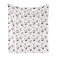 thumbnail image 1 of Ambesonne Purple Animal Polyester Plush Throws 90" x 70", 1 of 5