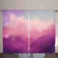 thumbnail image 1 of Ambesonne Purple Curtains 2 Panel Set, Abstract Modern Brushstroke, 108" x 108", Violet Pastel Pink Mauve, 1 of 2