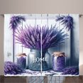 thumbnail image 1 of Ambesonne Purple Curtains 2 Panel Set, Home Lettering and Lavender, 108" x 96", Quartz Lavender Violet, 1 of 2