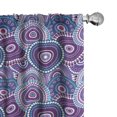 thumbnail image 1 of Ambesonne Purple Curtains, Circular Dots Pattern, Pair of 28"x84", Multicolor, 1 of 5