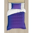 thumbnail image 1 of Ambesonne Purple Duvet Cover Sets, Ombre Vivid Backdrop, 2-Twin, Dark Blue and Purple, 1 of 4