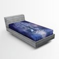 thumbnail image 1 of Ambesonne Purple Fitted Sheet, Mythical Dreamy Creature, Twin XL Size, Purple, 1 of 2