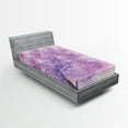 thumbnail image 1 of Ambesonne Purple Fitted Sheet, Sakura Tree Springtime, Twin XL Size, Purple, 1 of 3