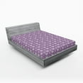 thumbnail image 1 of Ambesonne Purple Fitted Sheet, Wedding Inspired Heart, Queen Size, Lavender and Purple, 1 of 3