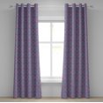 thumbnail image 1 of Ambesonne Purple Mandala Grommet Curtain, Oriental Lines, 50" x 108", Dried Rose Pale Blue, 1 of 6