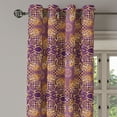 thumbnail image 1 of Ambesonne Purple Mandala Grommet Curtain Single Panel, Boho Motif, 50"x60", Purple Yellow, 1 of 5